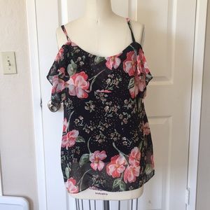 Off the shoulder floral top